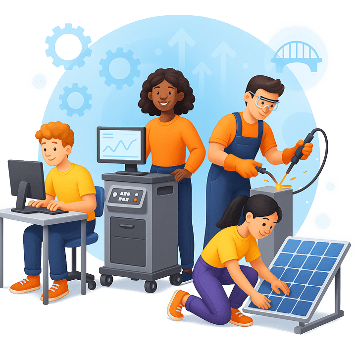 African students in modern technical learning environment